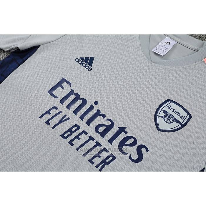 Fato de Treino Arsenal Manga Curta 2022-2023 Cinza - Calcas Curta